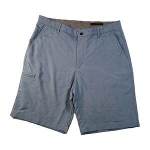 Greg Norman Golf Shorts Performance Blue Stretch Casual Lightweight Men's 36